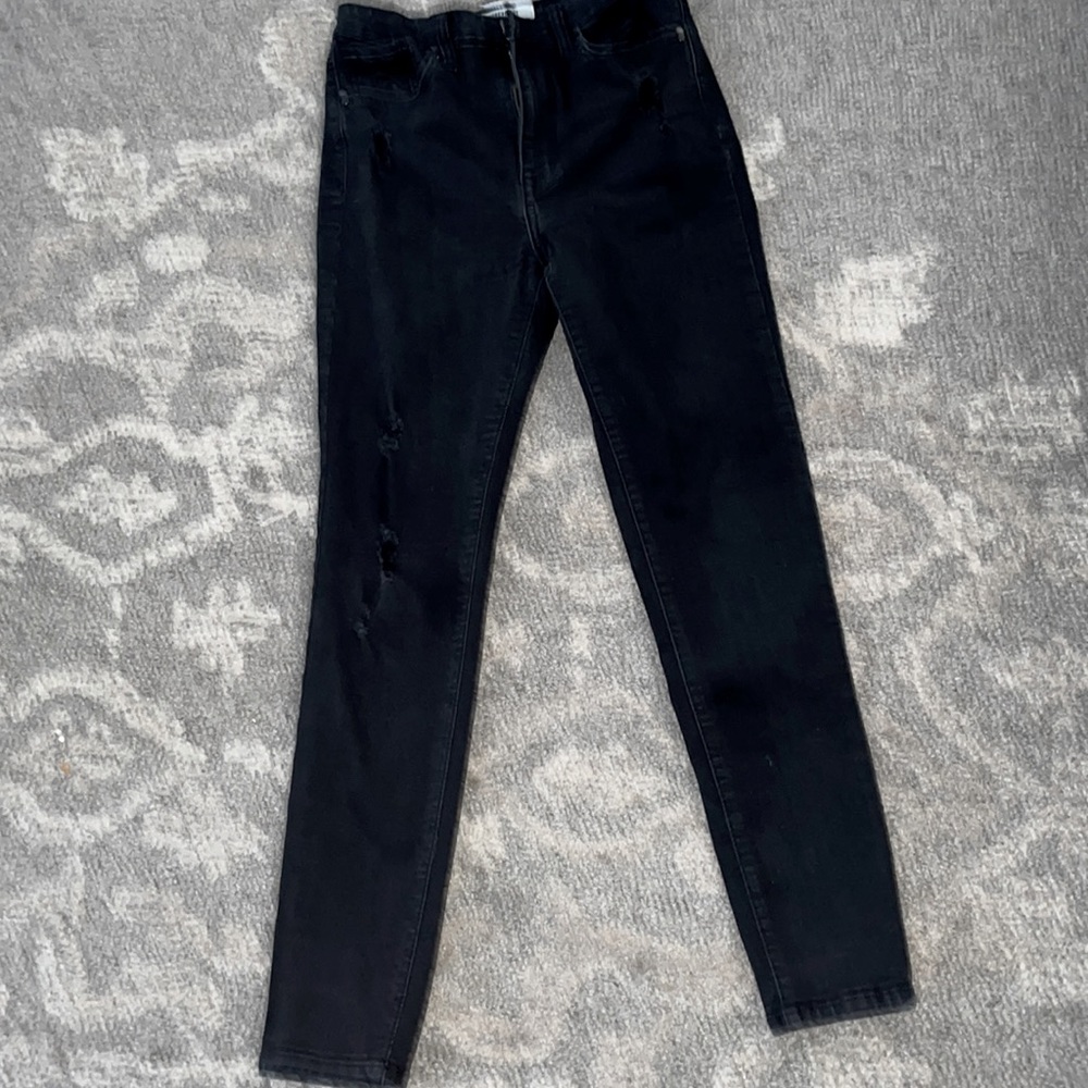 Forever 21 Black jeans with a little distressed